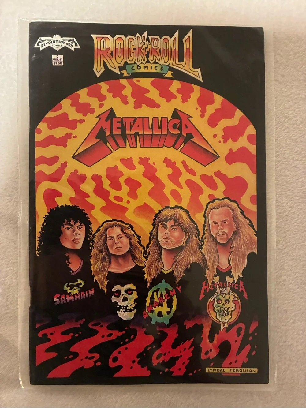 Rock & Roll Comics Wall Art Print - Red & Yellow Poster